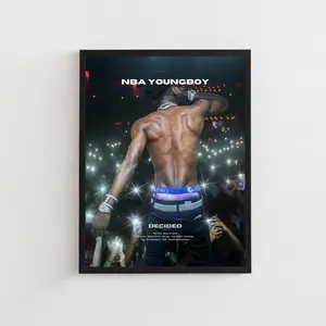 NB@ Young.Boy   Poster, Decided Album, Music Artist Album Cover Wall Art NO FRAME