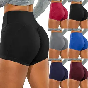 High Waist Yoga Shorts for Women - Versatile Fit, Comfortable Design, Available in Various Colors