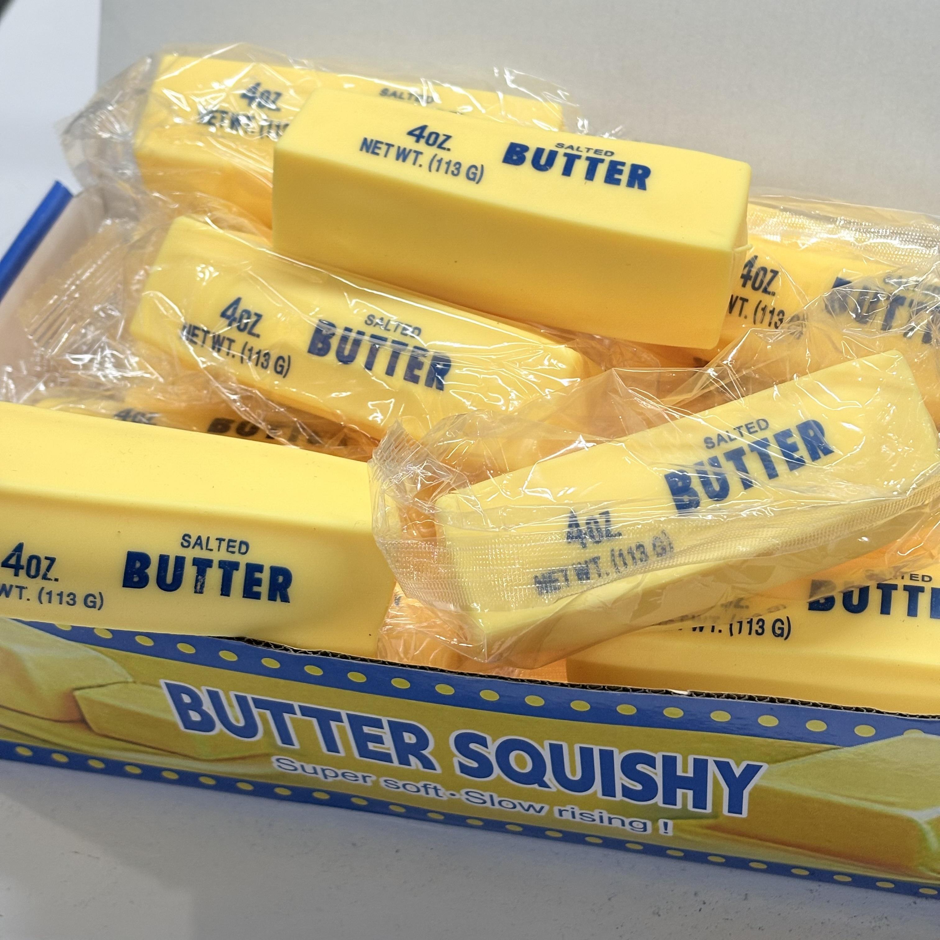 Squish Butter - New Flour Filled NeeDoh Fidget Toy Adults Kids 3+ - Super Soft Memory Foam Feel Stress Relief Sensory Play - Safe Durable Non-Toxic Material