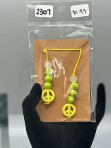 Small Handmade Beaded Bookmark – Cute Book Accessory # 2307