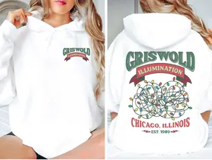 Griswold Illumination Hoodie, Clark Griswold Sweatshirt, Christmas Hoodie, Group Unisex Holiday Sweatshirts, Funny Christmas Hoodie