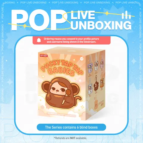 [POP NOW]PUCKY Tap Tap Babies Series-Vinyl Plush Pendant Blind Box POP MART