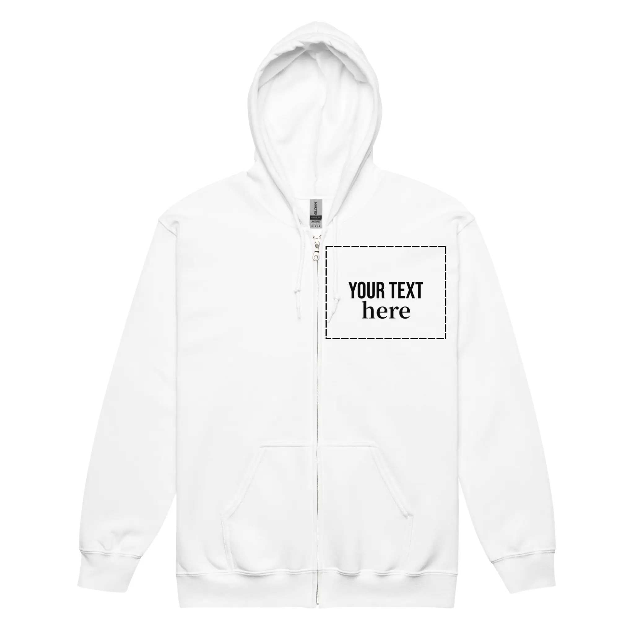 Unisex Heavy Blend Full-Zip Hoodie | Personalized Photo, Logo & Text