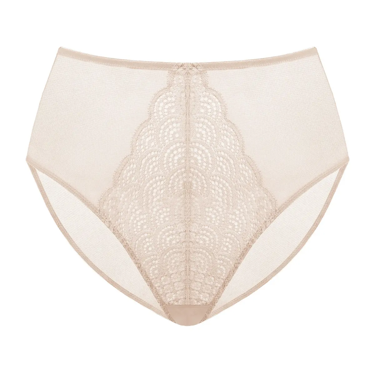 Mermaid Scales-High-Rise-Natural Nude