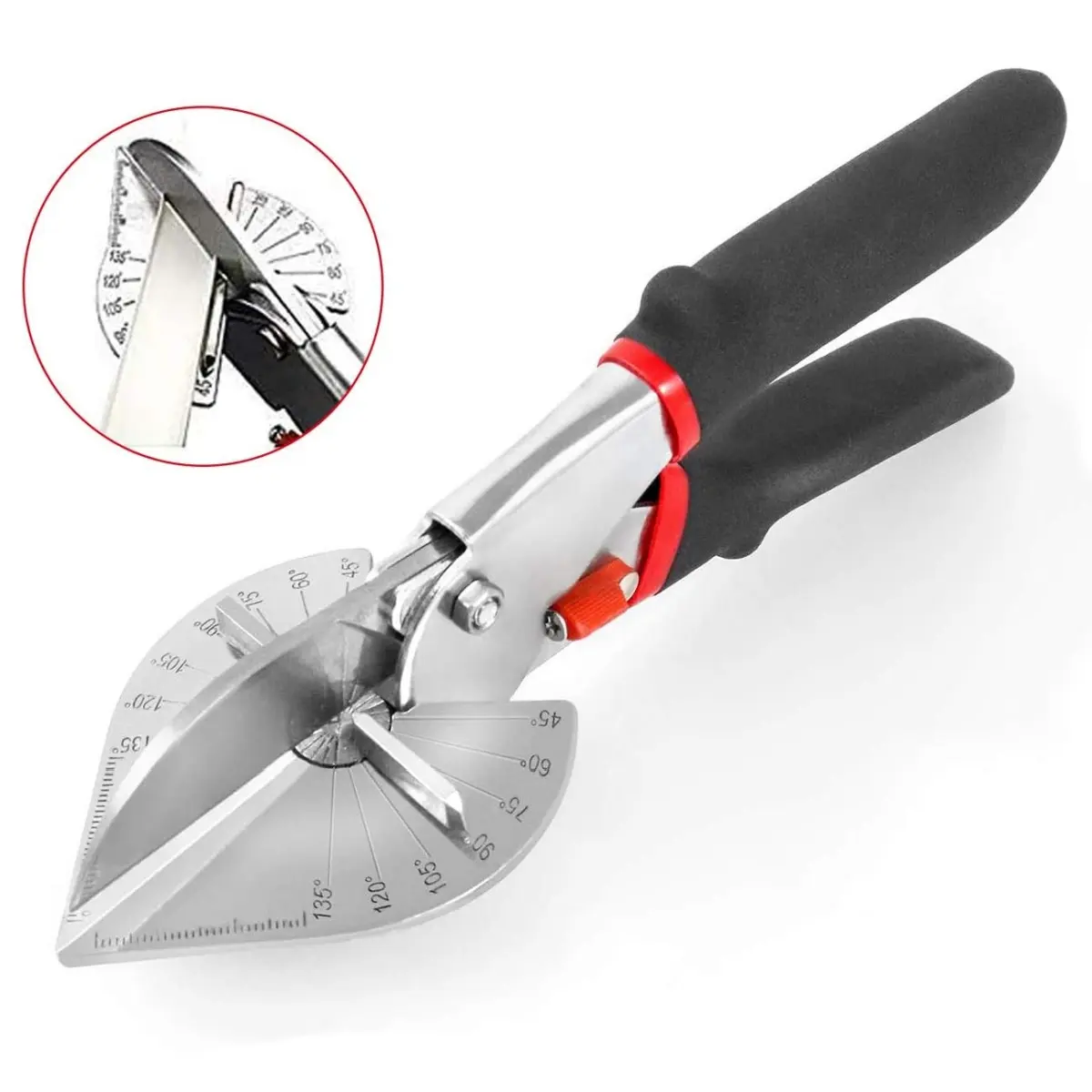 Multi Angle Miter Shear Cutter Hand Tools,45-135 Degree Adjustable ...