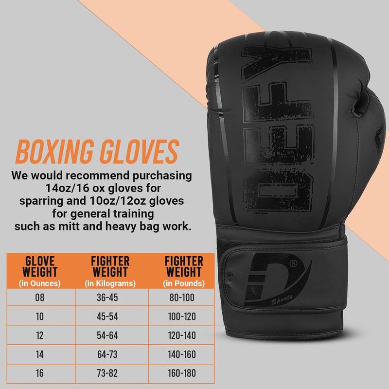 DEFY Boxing Gloves for Men & Women - Premium Quality Synthetic Leather Boxing Gloves for Training - Perfect for Punching Heavy Bags, Sparring, & Fighting Gloves - Available in Different Colors & Sizes muay thai