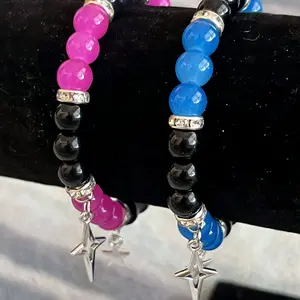TV Girl Glass Beaded Bracelets Homeade