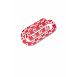 Heart Acrylic Paperclip Bookmark | Cute Planner & Book Accessory