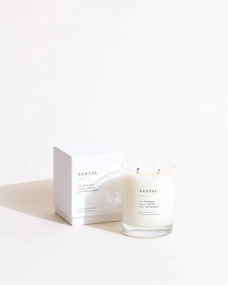 Santal Classic 2-Wick Candle, from Brooklyn Candle Studio
