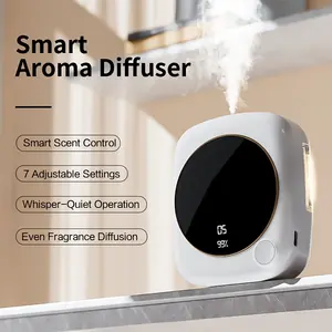 7-Level Adjustable Smart Diffuser - Suitable for Essential Oils/Perfumes, USB Rechargeable Battery Humidifier, Room Freshener, Long-Lasting Home Fragrance, Smart Timer with Adjustable Settings, Ideal Gift for Office, Bedroom, Bathroom Air Freshener