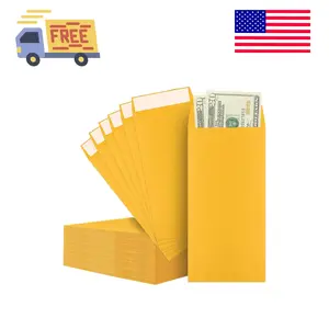 Envelope Set, 120 3.2x6.6" Yellow Envelopes for Money Saving Challenge, Cash, Coins, Checks, Gift Cards, Tickets