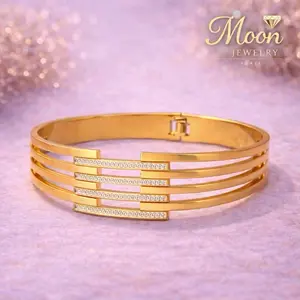 Elegant Multi-Layer Gold Bracelet – Stainless Steel 18K PVD