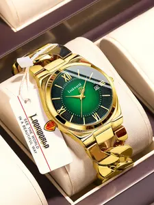 Men's Business Fashion Round Dial Quartz Watch, Fashion Watch for Party, Daily Clothing Decor, Trendy All-match & Exquisite Watch for Birthday Gift with Box, Business Fashion Watches