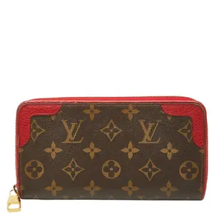 Pre-owned Louis Vuitton Canvas Small Leather Goods Zippy Wallet Retiro Monogram Long Wallet