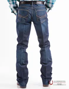 Cinch Jeans Ian Mid Rise, Slim, Boot Cut Dark Blue- MB65436001