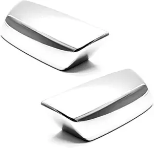 Sizver Chrome Door Mirror Cover For 2014-2018 Chevy Silverado 1500 ^Top Half^