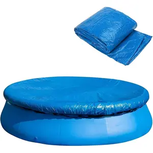 12ft Swimming Pool Cover Protector Dustproof Waterproof Paddling Pool Cover-3320