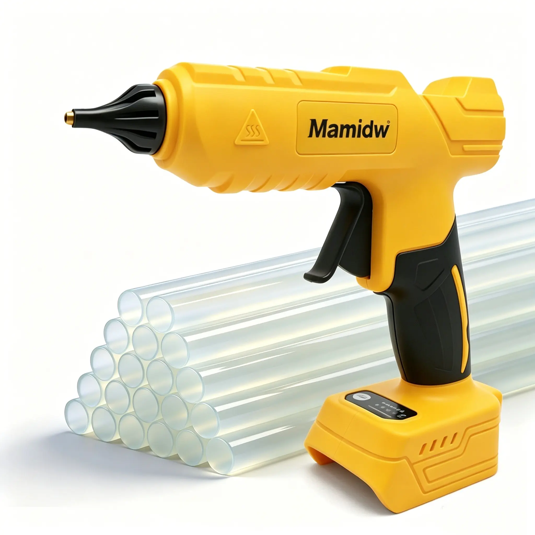 20V Lithium Cordless Hot Glue Gun Kit - DIY Tool for DIY Backyard Projects & School Craft Activities, 20 Glue Sticks, Precision Nozzle, Easy-Press Trigger Grip, Enhanced Safety, Unlimited Runtime (Battery Not Included), Greater Freedom Of Movement