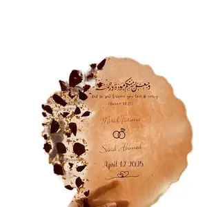 Customize Resin/Epoxy Tray for Wedding/Reception with Decorative Elements and Etched Text - Plates