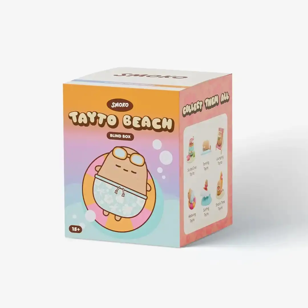 Smoko Tayto Beach Blind Box Figure - Blind Pack for Collectible Enthusiasts, Featuring a Fun Unboxing Experience