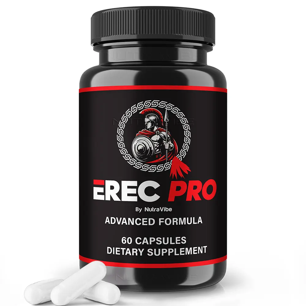Erec Pro Capsules - ErecPro Advanced Formula 1000mg Capsules with Natural Ingredients for Health & Wellness 60 Count