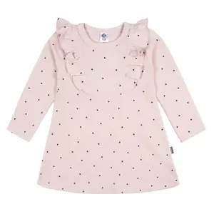 Gerber Toddler Girls' Long Sleeve Dress with Ruffle