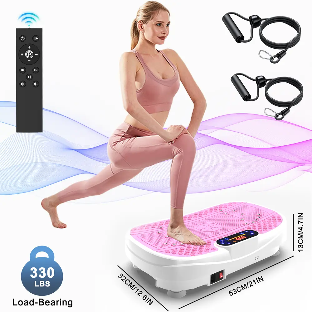 [Dufominc] Vibration Plate Fitness Platform Exercise Machine Vibrating ...