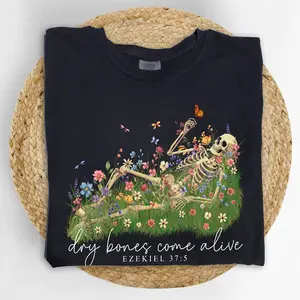 ChicCotton Dry Bones Come Alive Comfort Colors Shirt, Bible Verse T-shirt, Inspiration Scripture Graphic Tee, Faith Clothing, Christian Outfits