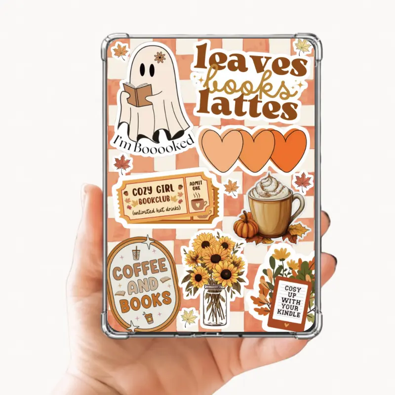 Coffee & Books Kindle E-Reader Case Insert
