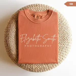 Comfort Colors Custom Photographer Shirt, Personalized T-Shirt Photography Business Gift for Photographer Videographer Gift Photographer Logo