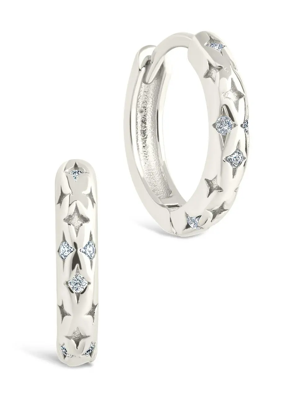 Sterling Silver Blakelyn Micro Hoops