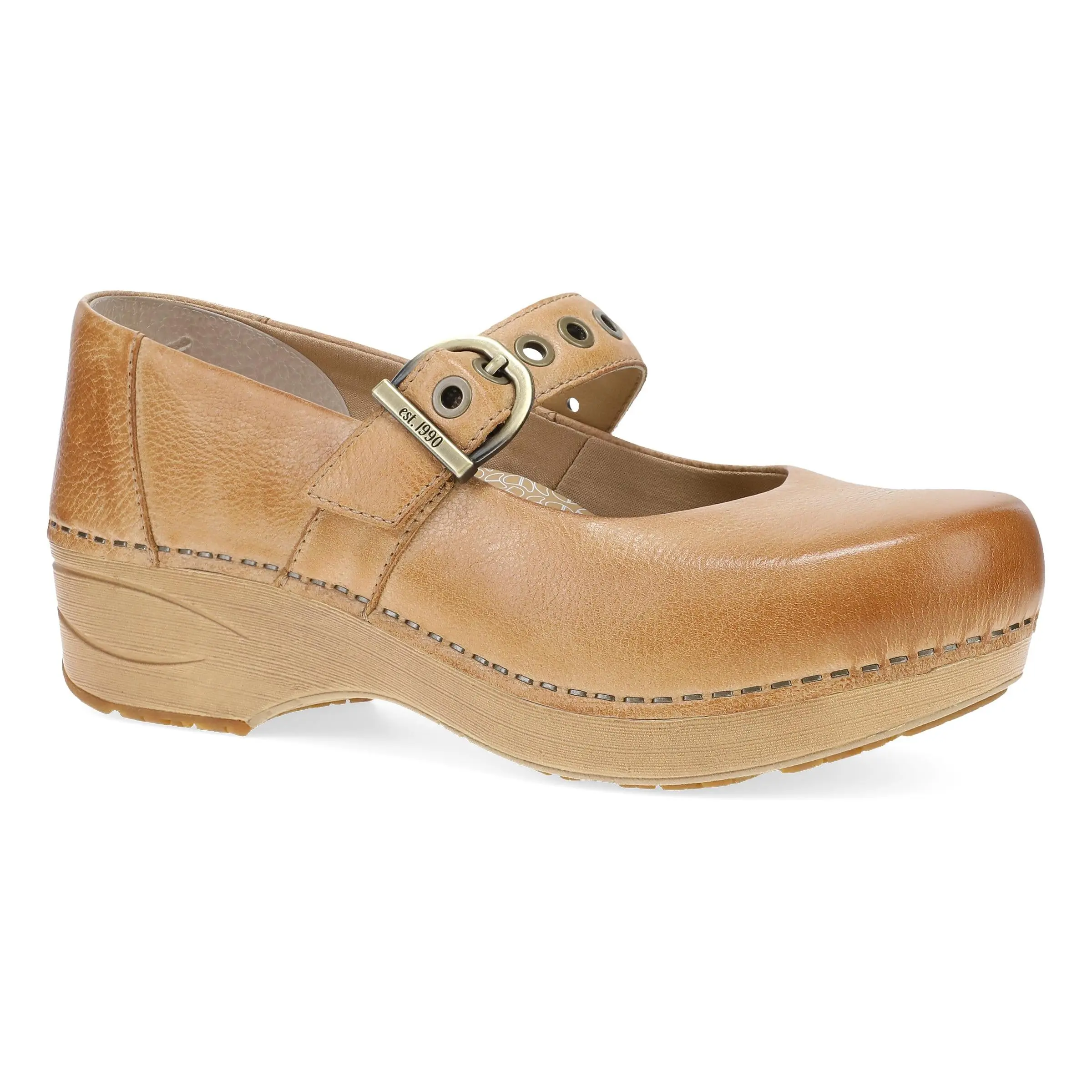 Women's XP 2.0 Mary Jane Footwear - Buckle, Closed Toe, Honey Distressed, Heritage Leathers, Dansko Quality Chic Durable Mary Jane Shoes for Walking