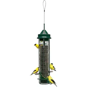 Squirrel Buster Classic Finch Squirrel-Proof Bird Feeder with 8 Feed Ports, 2.4lb Seed Capacity