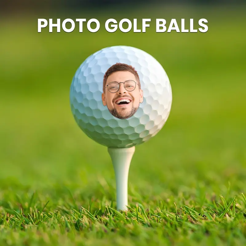 Custom Photo Golf Balls – Personalized Gift | Logo, Text, Image | 3/6/12 Pack | Fast Shipping | Fast U.S. Printing