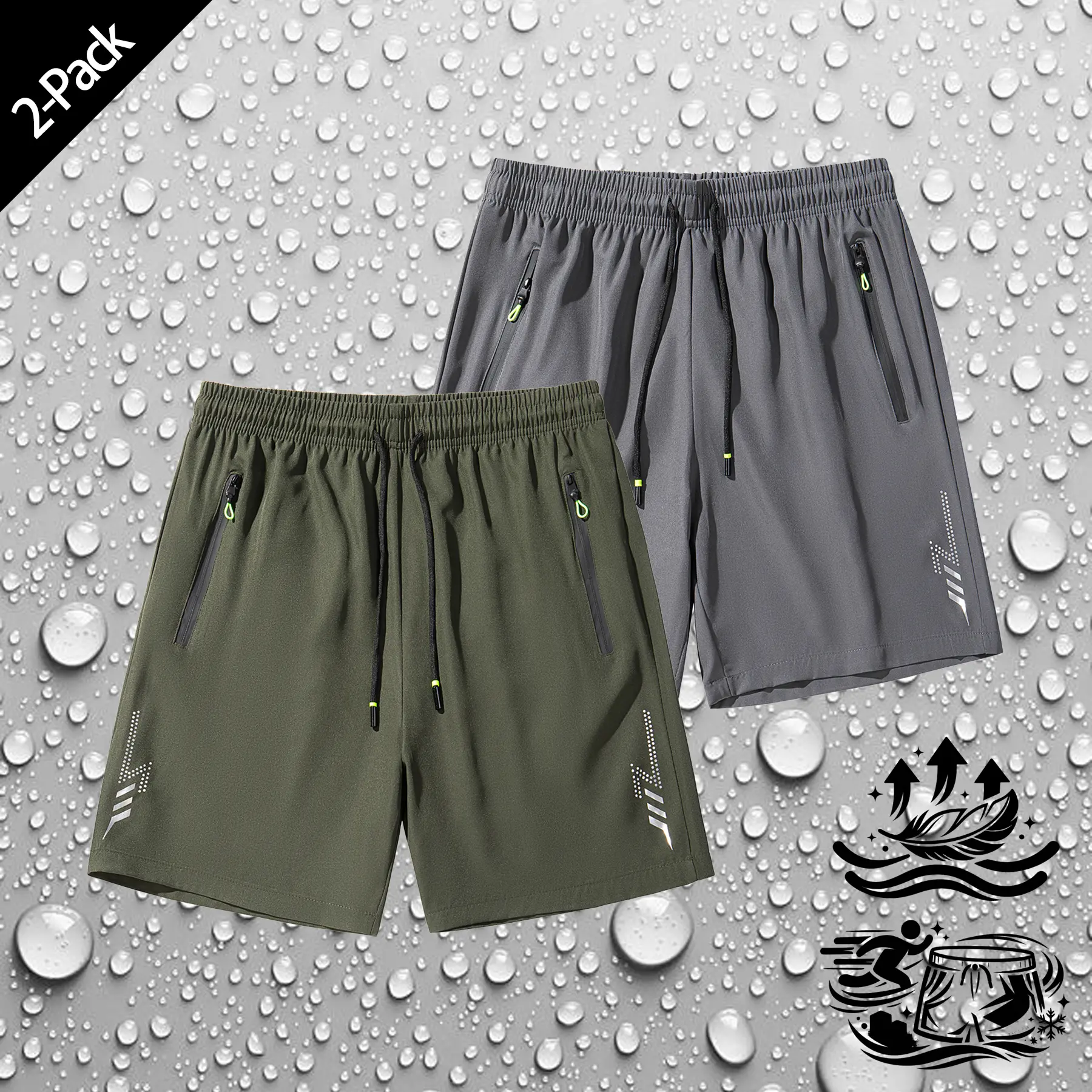 Military Green + Dark Gray