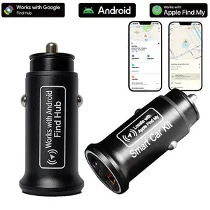 GPS Tracker for Vehicles, Tracking Devices for Cars Hidden, Undetectable GPS Tracker for Car with High-Speed 20/30W Dual Port USB-C Car Charger No Monthly Fee No SIM Card Required, Tracker for iOS Android