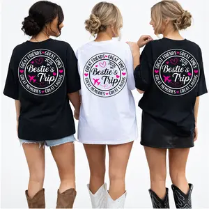 Made In USA, (Sold Individually) Best Friend BFF Shirt, Besties Trip 2026 Great Memories Vacation Besties Night Out T-Shirt, Casual Printed Cotton Womenswear, Unisex Everyday Outfit, Birthday Gift Idea