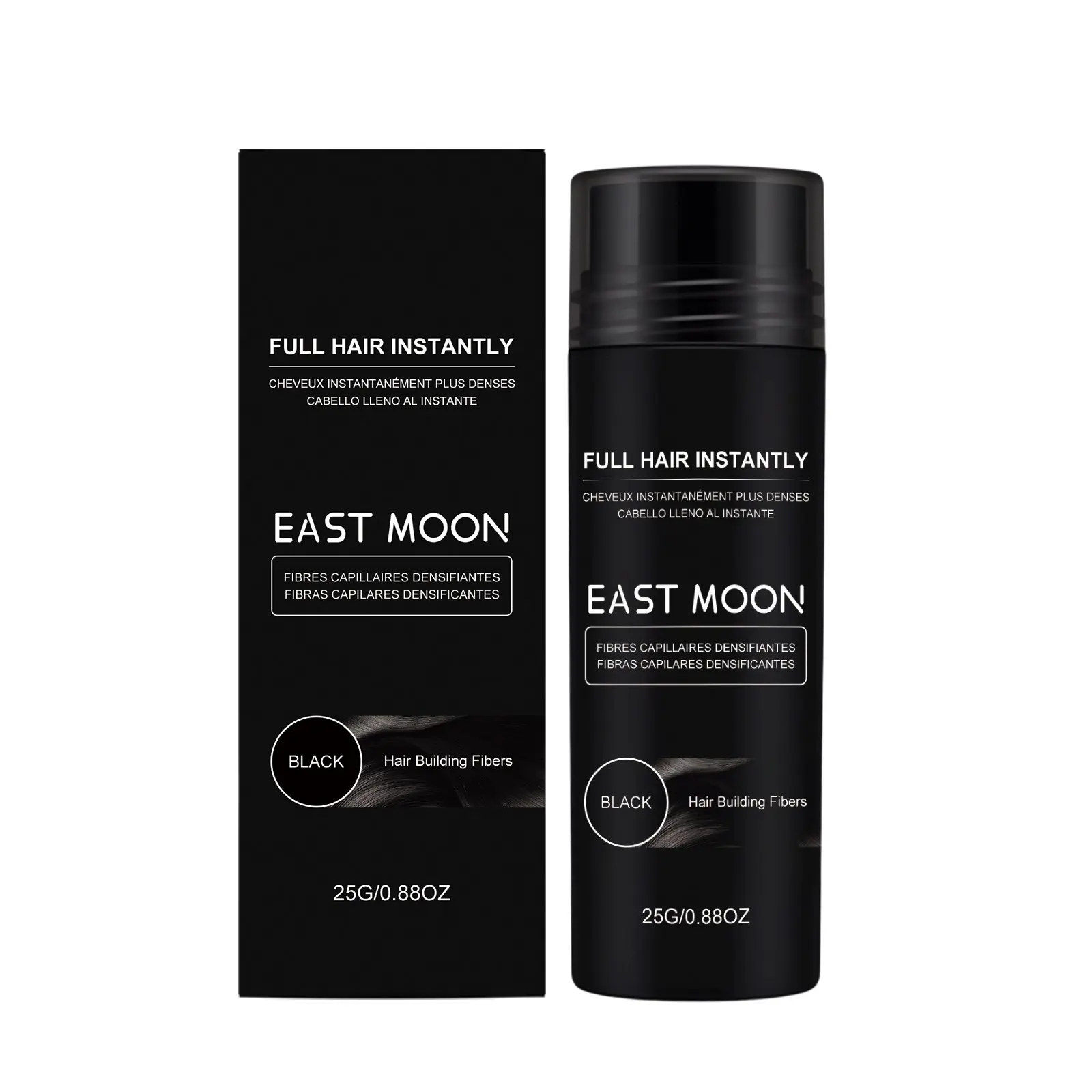 Hair Fiber Powder, Hair Thickening Powder, Hair Volume Powder, Gentle Natural Hairline Concealer, Temple Filler, Dry, Volumizing and Voluminous, Perfect for Hair Styling and Enhancement