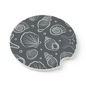 Seashell Car Coaster | Beach Car Accessory | Ocean Lover Gift | Nautical Cup Holder Insert | Coastal Decor
