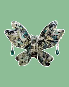 Sage Green Fairy Wing Claw Clip | Fantasy Hair Accessory for Ren Faire & Fairy Lovers | Hair Clip | Faerie Gifts | Bookish Accessory