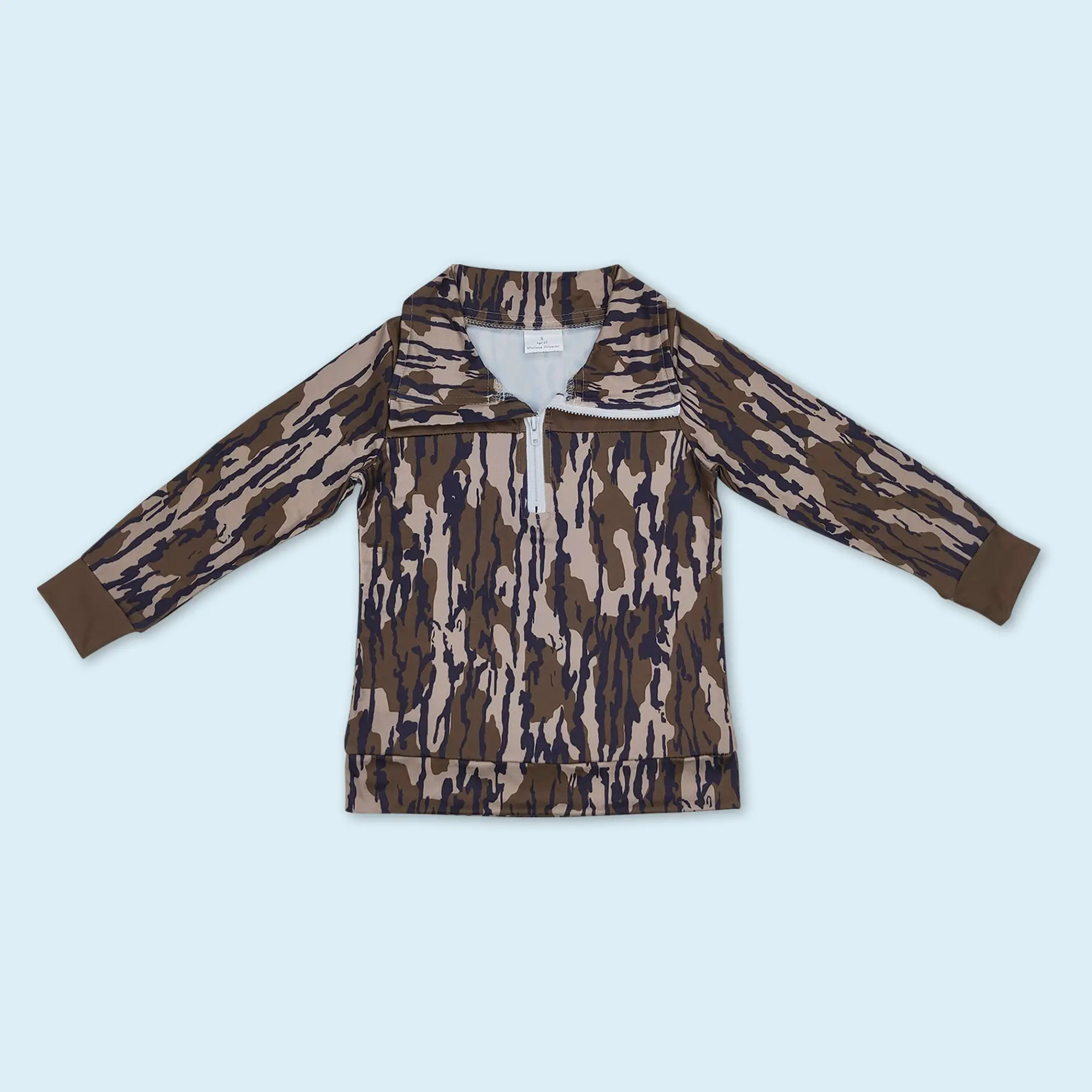 Bottonland camouflage kids boys pullover