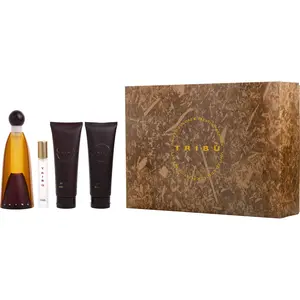 Tribu Set-Edt Spray 3.3 Oz & Body Lotion 3.3 Oz & Shower Gel 3.4 Oz & Edt Spray 0.33 Oz Mini For Women