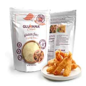 Gluvana Gluten Free Flour 16oz, Extra Crispy Frying & Air Fryer Coating Mix, Amaranth & Quinoa Ancient Grain Blend, Nut Free, Soy Free, Dairy Free, Certified Gluten Free Kosher Flour Mix