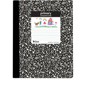 Composition Notebook, Primary Ruled, Black Marble (22020)