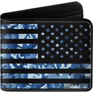 P-KWL06    Teen Boys Cool Wallet Funny Leather Wallets Credit Id Card Cash Holder Black Rfid Blocking Zipper Cute Kawaii Aesthetic Wallets With Coin Pocket Id Window For Teen Boy Male Youth Guys Men Teenager
