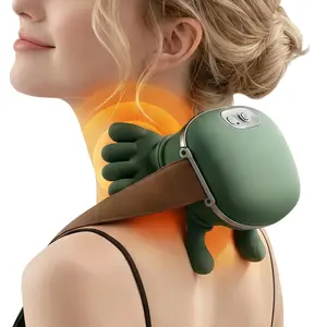 2026 Heated Cervical Massage Pillow, Portable Electric Neck Massager, Deep Tissue Pressure Point Relaxation Device, 3 Working Modes, 2 Heat Levels for Full Body