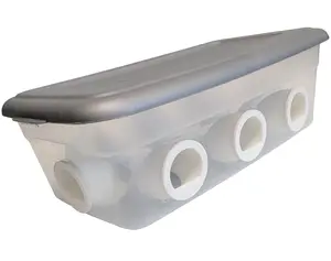 8 Port 6 Quart Quail & Chick Port Feeder No Waste Feed Saver