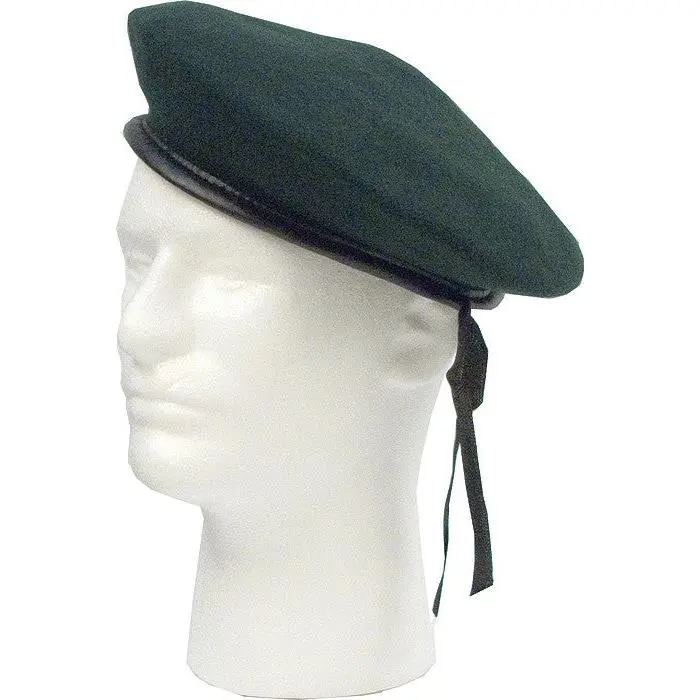 Military Monty Beret - Field Marshal Bernard Law Montgomery Inspired Classic Design Unisex Green Wool-Nylon Headwear Accessory, Casual Hat with Inner Liner & Drawstring for Everyday Wear