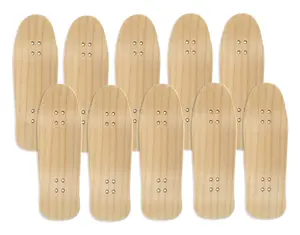10pk Maker Series Maple Wooden Carlsbad Cruiser Fingerboard Deck, "Unbranded" - 34mm x 100mm