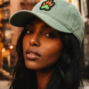 Cat Claw by Alnbrands Pigment Direct-Dyed Twill Cap 100% Cotton Self-Fabric Closure D-Ring Slider Tuck-In Strap 6-Panel Unstructured with Sewn Eyelets